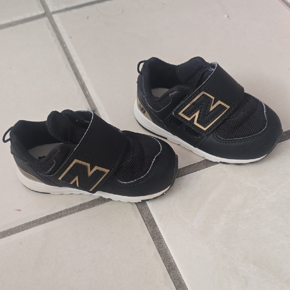 New Balance Other - New Balance Kids Black and Gold Sneakers